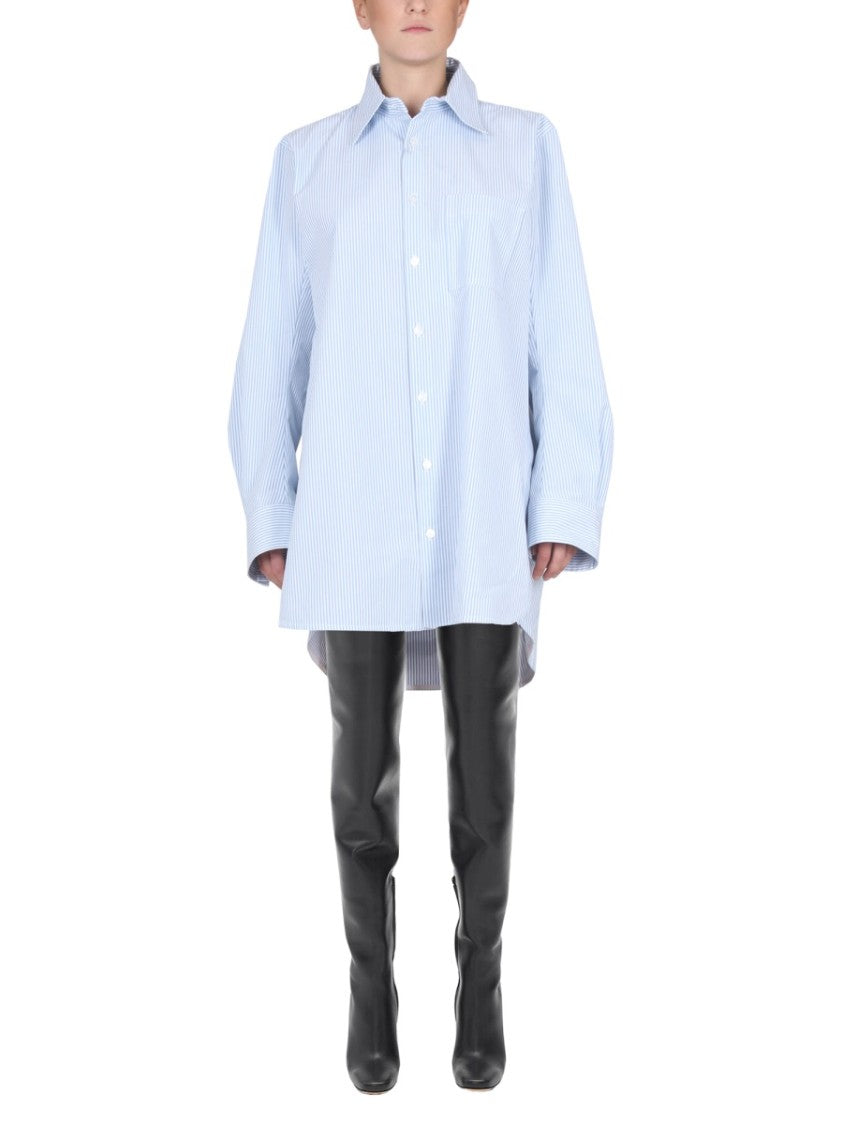 Bottega Veneta Shirt With Unique Curved Back Design
