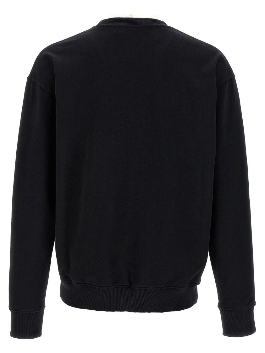 J. W. Anderson Black Long-Sleeve Relaxed Fit Pullover With Embossed Logo