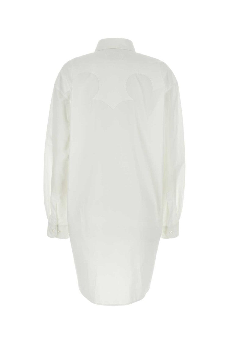 Maison Margiela White Poplin Shirt Mini Dress