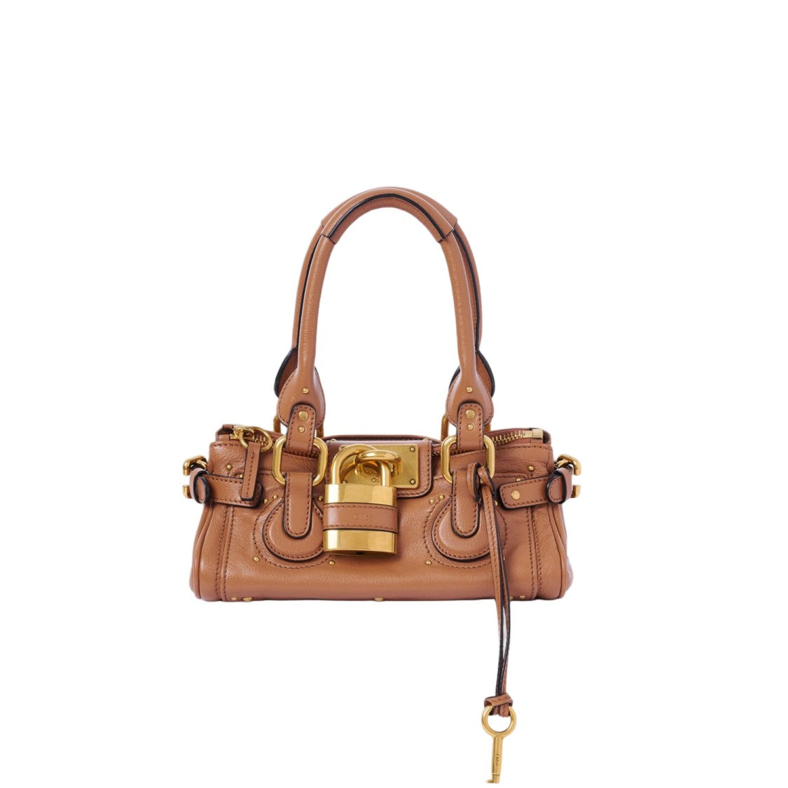Chloé Small Paddington Bag In Maroon Leather