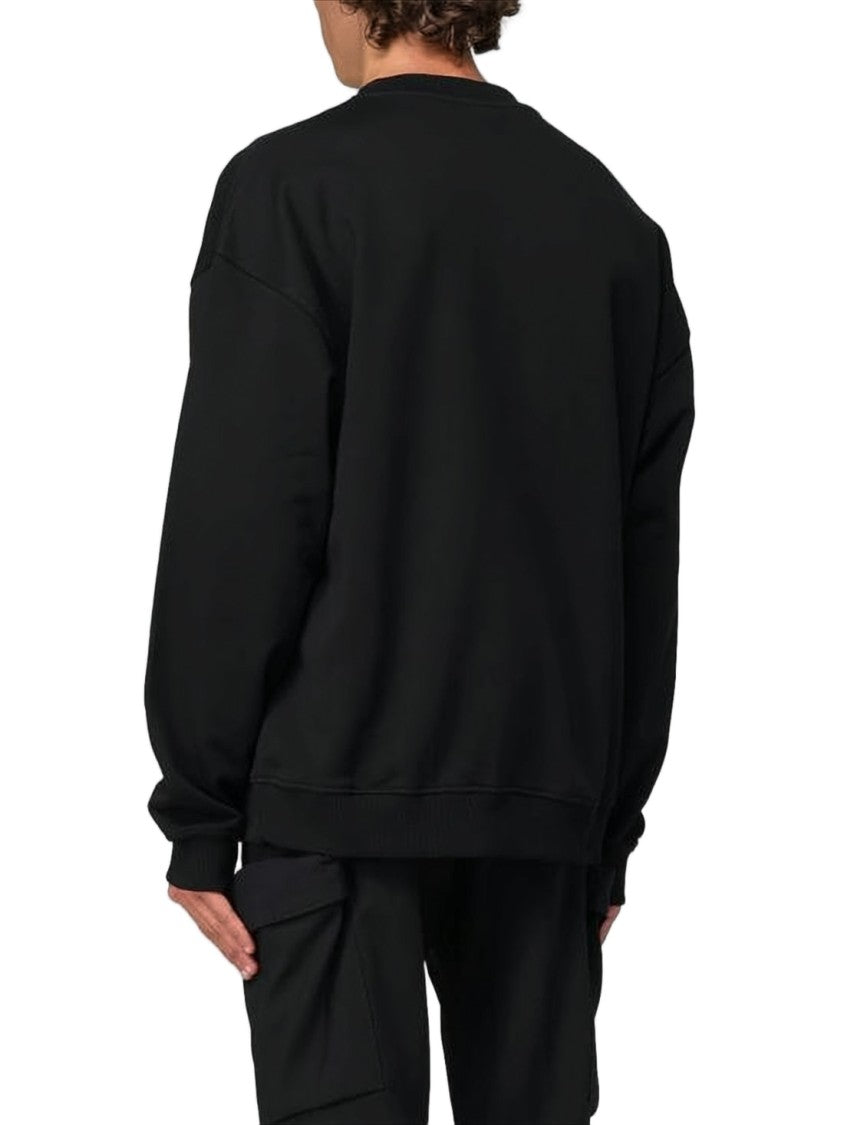 Diesel Relaxed-Fit Black Long-Sleeve T-Shirt With Dropped Shoulders