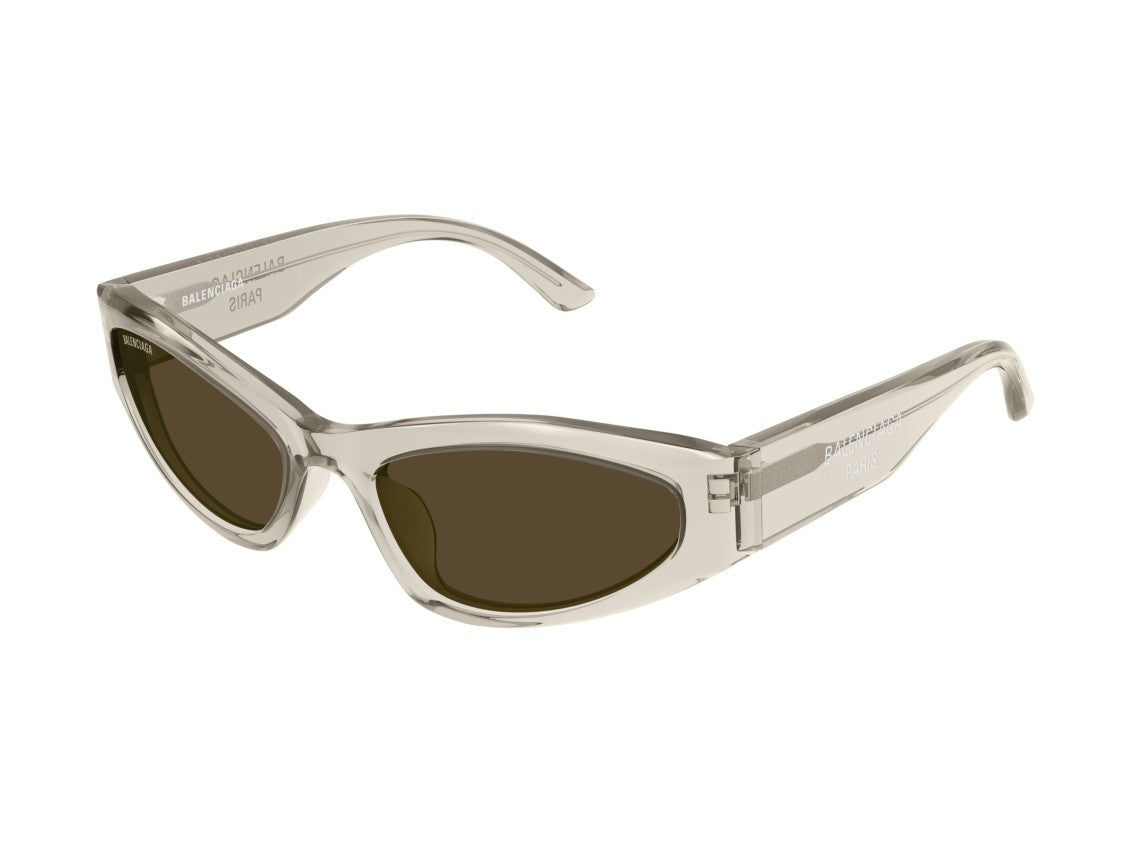 Balenciaga Bb0387s Translucent Acetate Bold Cat-Eye Sunglasses