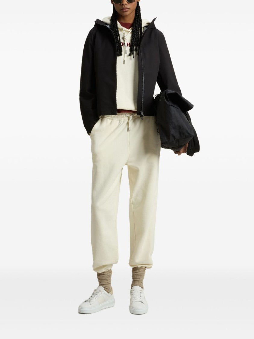 Woolrich Hooded Bomber Jacket With Zip Closure
