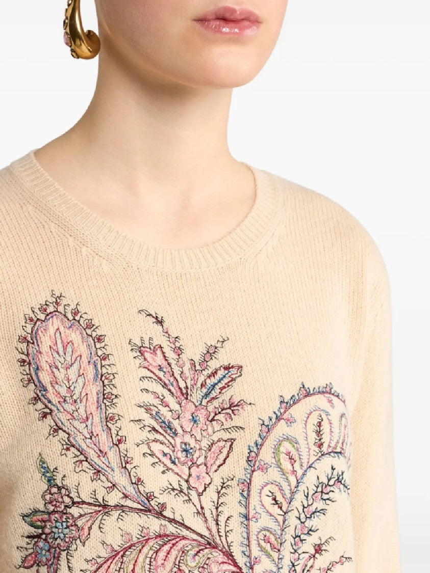 Etro Intricately Embroidered Knitwear Top
