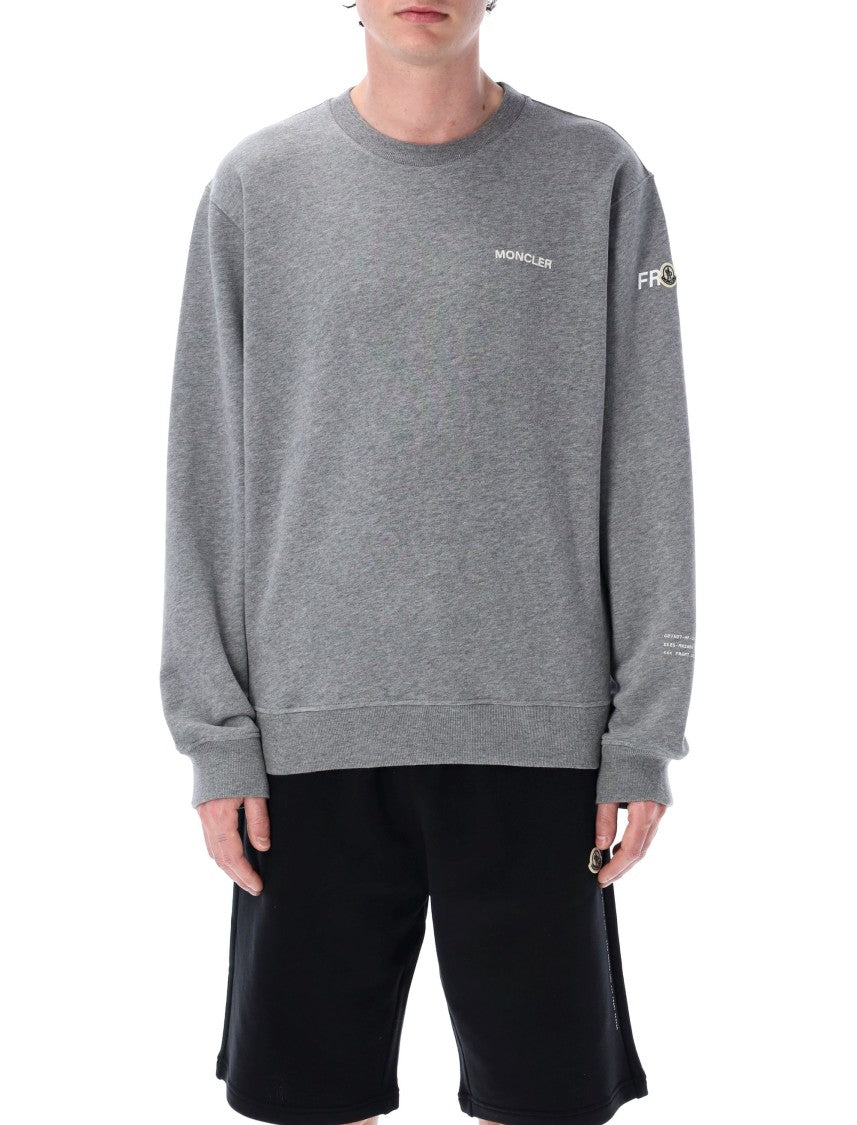 Moncler X Fragment Hiroshi Fujiwara Maxi Logo Cotton Sweatshirt