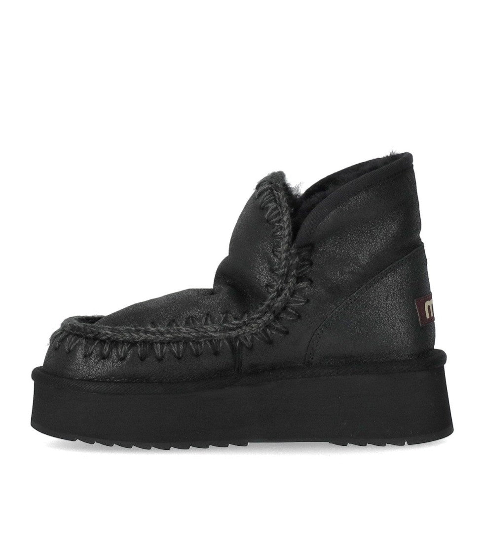 Mou Mini Eskimo Platform Black Boot
