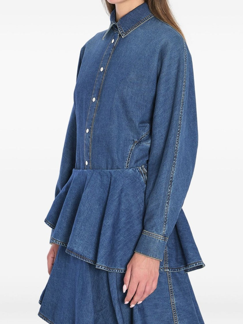 Alaïa Rounded Denim Shirt