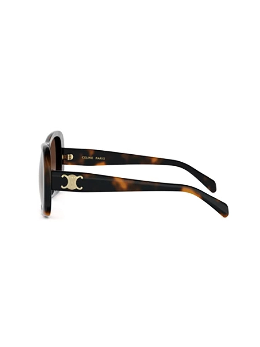 Celine Cl40331u Rectangular Tortoiseshell Gradient Sunglasses