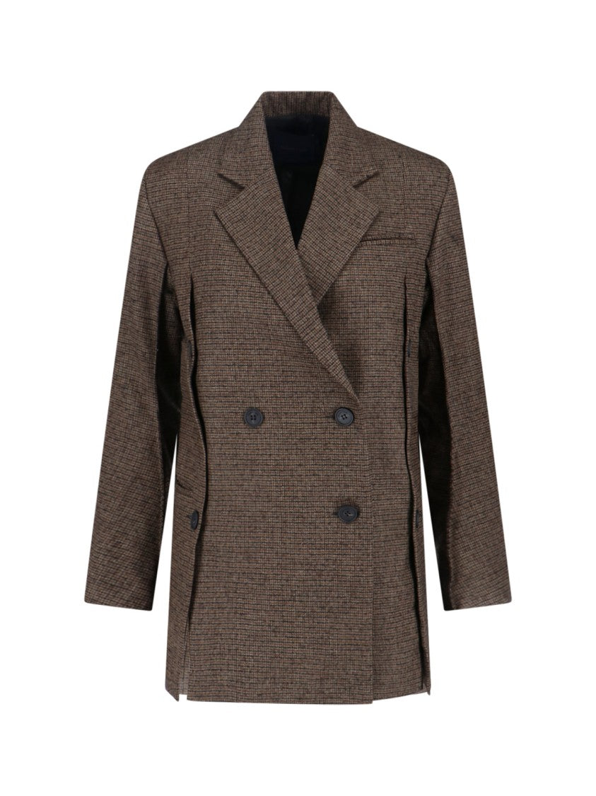 Eudon Choi Structured Tailored Brown Jacket With Classic Silhouette