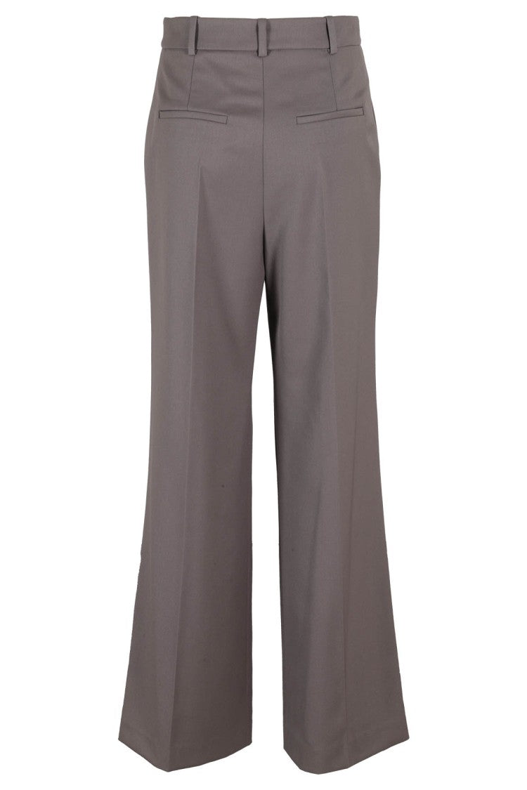 Low Classic Basic Long Wide Leg Wool Pants
