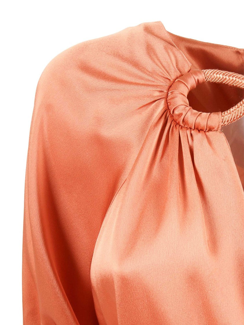 Clips Infinito Silky Puff Sleeve Midi Dress