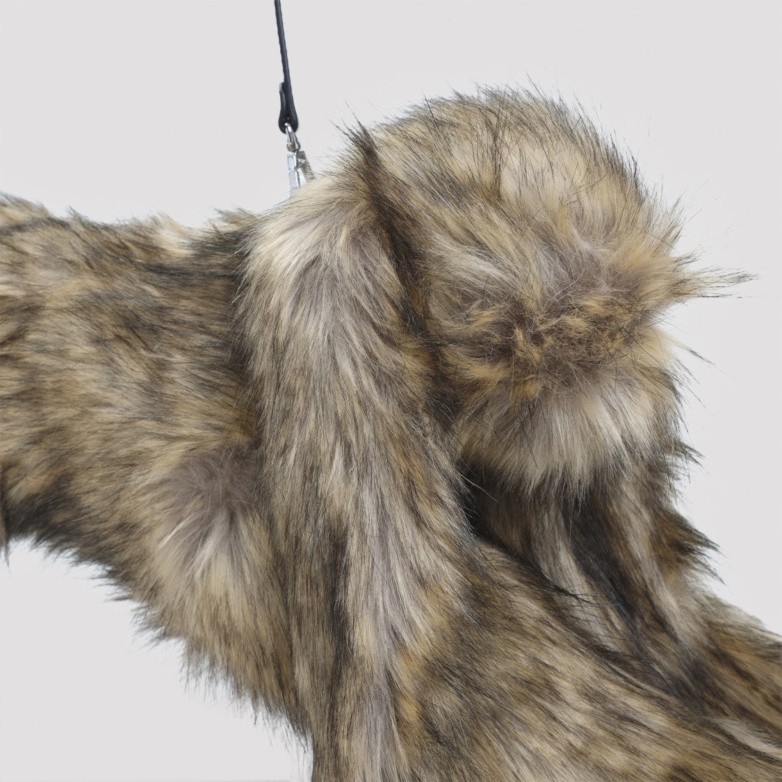 Simone Rocha Textured Faux Fur Dog-Shaped Shoulder Bag