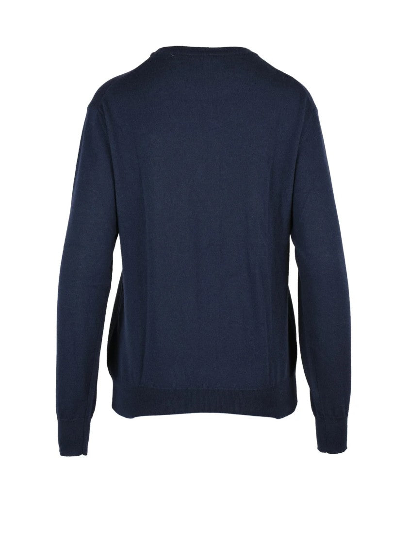 Aspesi Crew Neck Pullover In Luxurious Wool Cashmere Blend