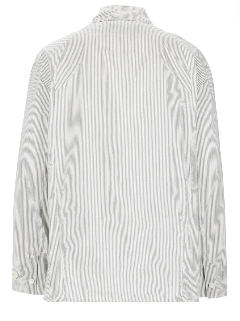 Jacquemus Neutrals La Veste Boutis Vertical Pinstripe Jacket