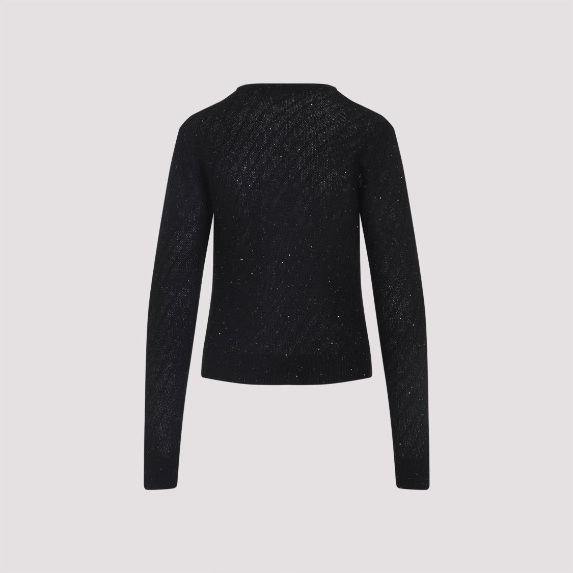 Fabiana Filippi Button-Down Black Knit Sweater With Luxurious Blend