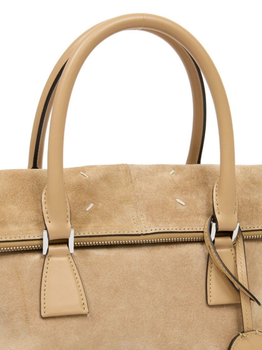 Maison Margiela Shoulder Bag In Camel Calf Leather