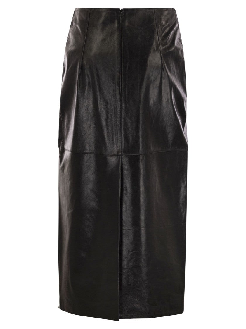 Sportmax Afa - Gonna Longuette In Pelle