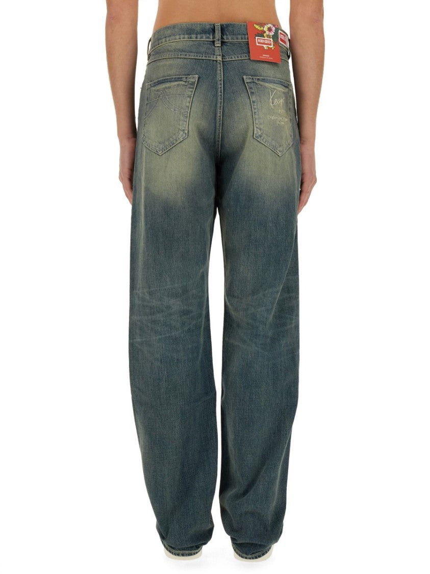 Kenzo  'Creations' Asagao Straight Jeans