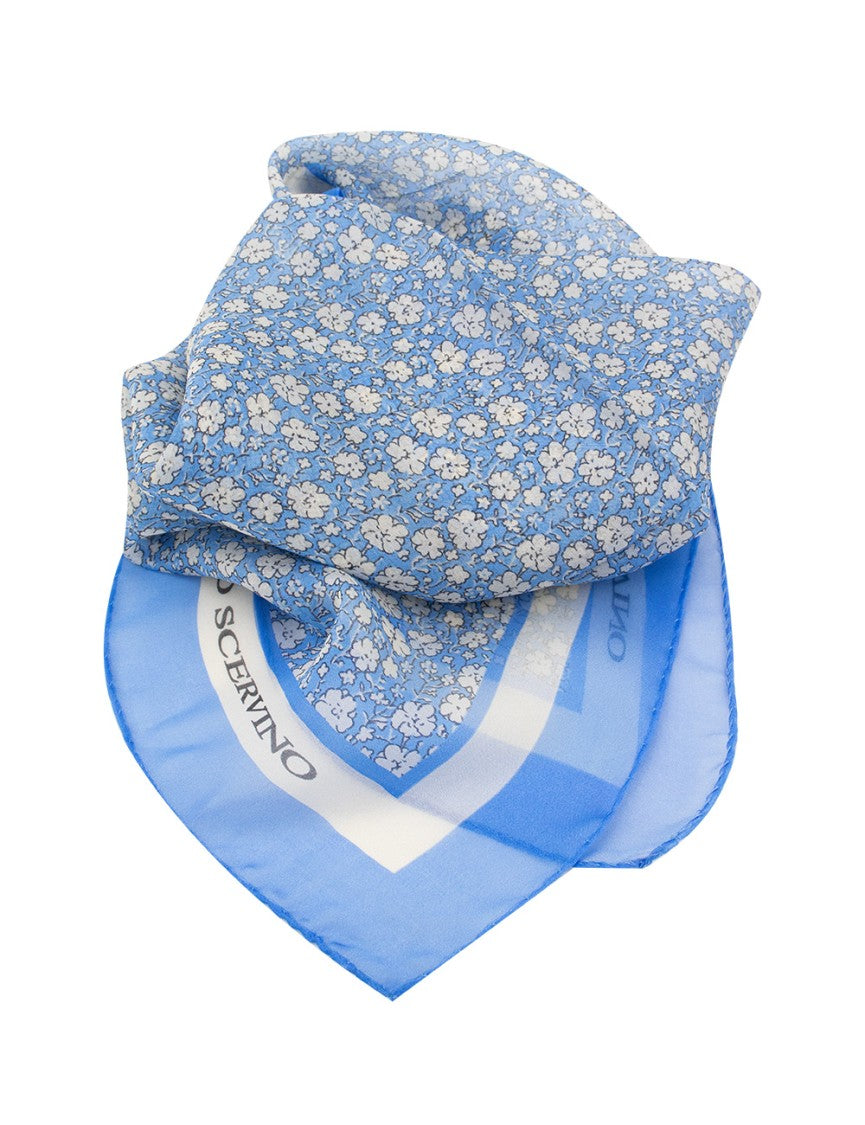 Ermanno Scervino Silk Scarf With Delicate Floral Print
