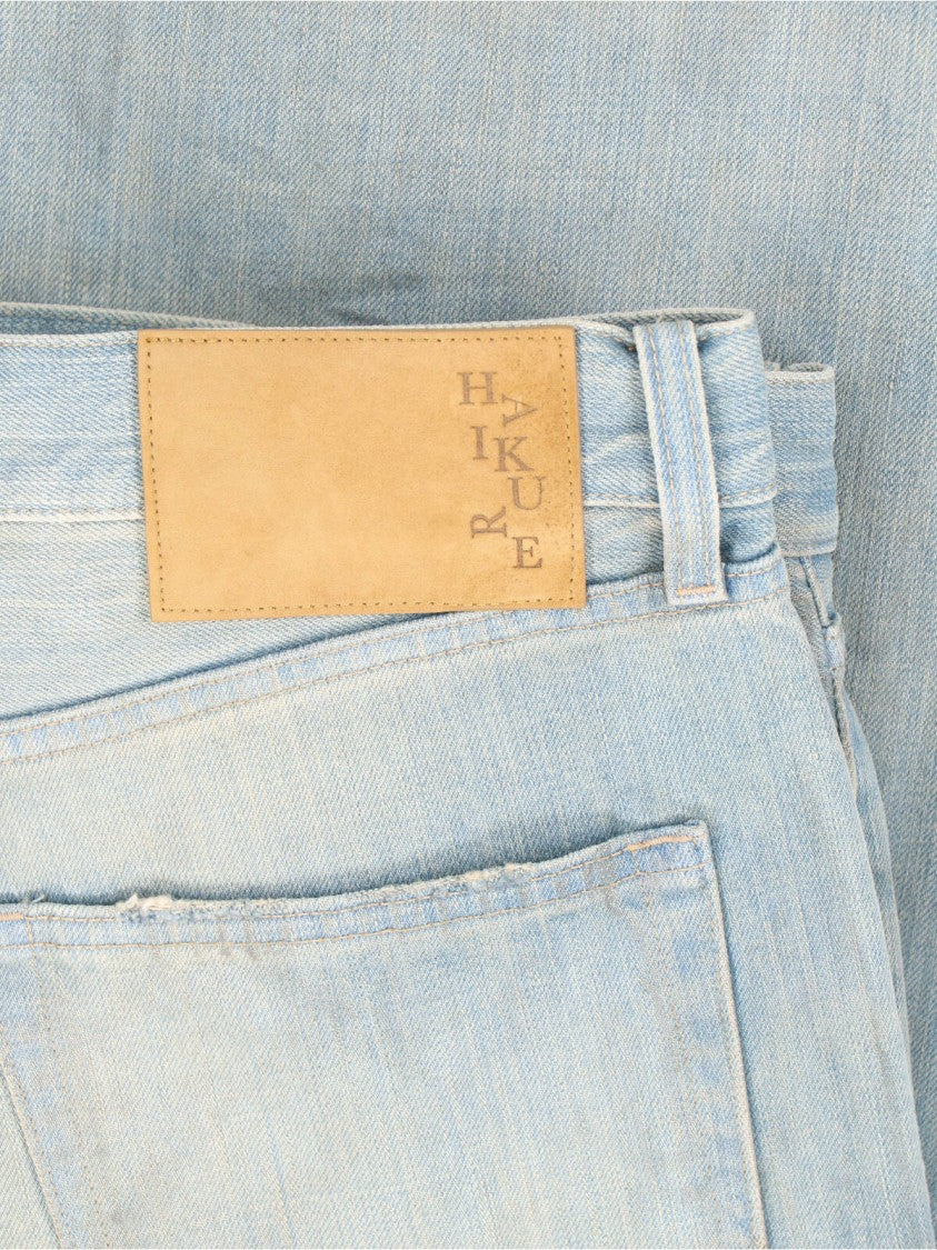 Haikure Light Blue Logan Wide-Leg Denim Jeans