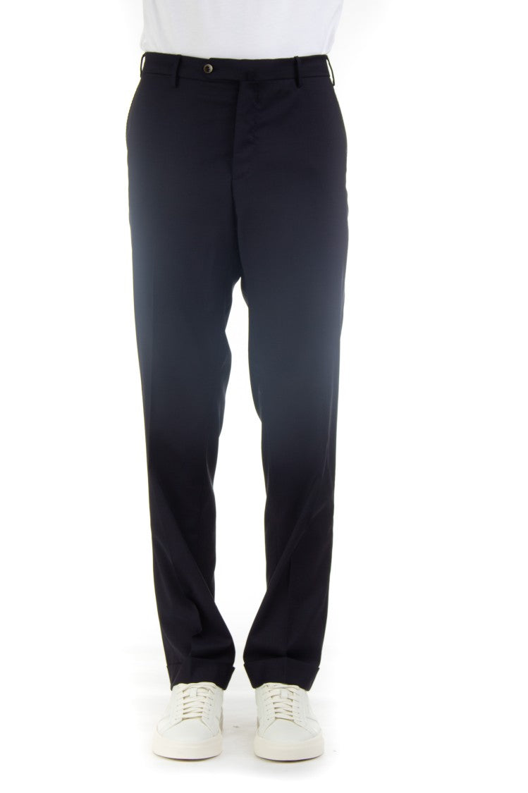 Pt Torino Stretch Wool Slim Fit Trousers