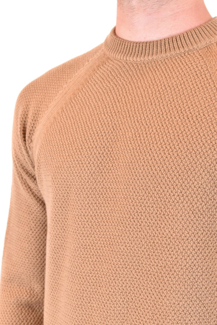 Jacob Cohen Textured Knit Sweater With Classic Crew Neckline