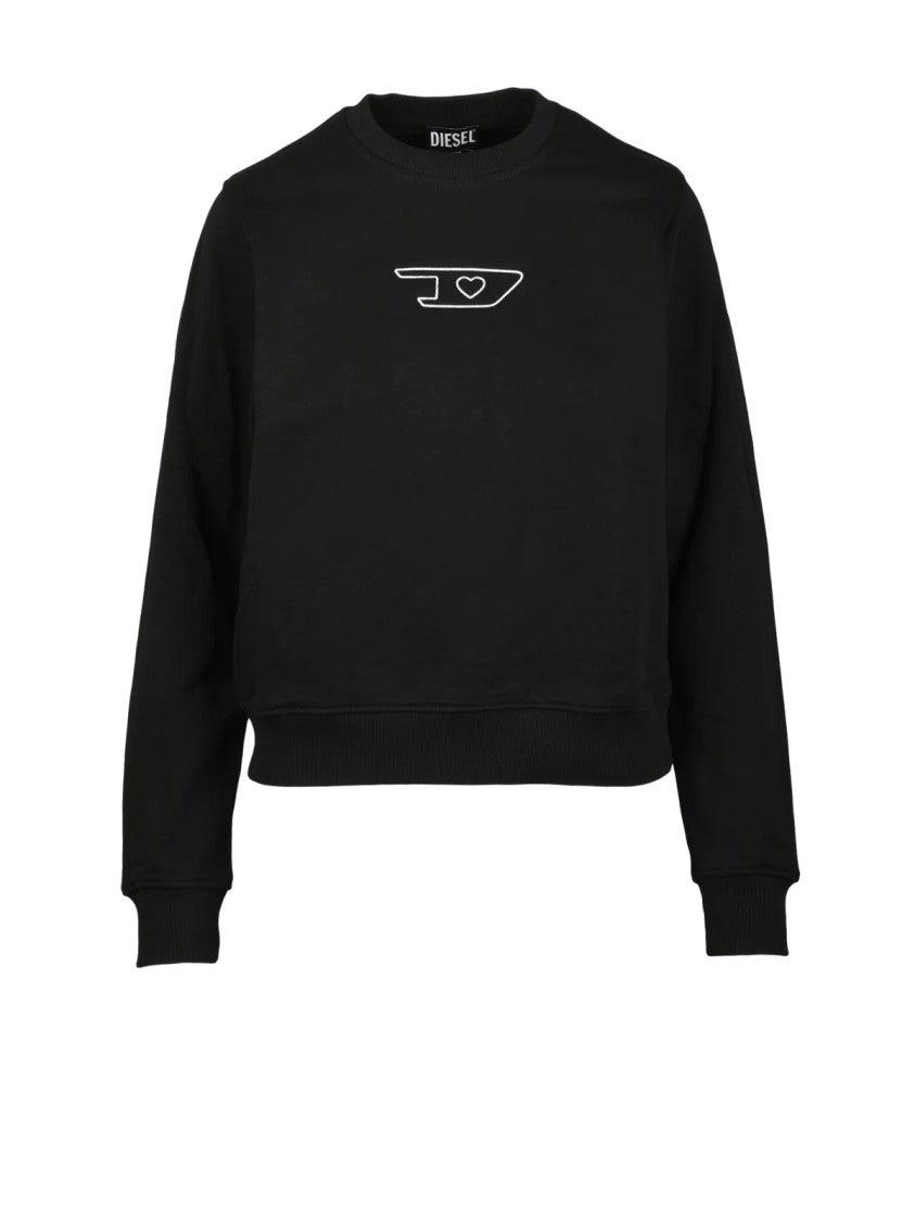 Diesel Black Relaxed Crewneck Sweatshirt