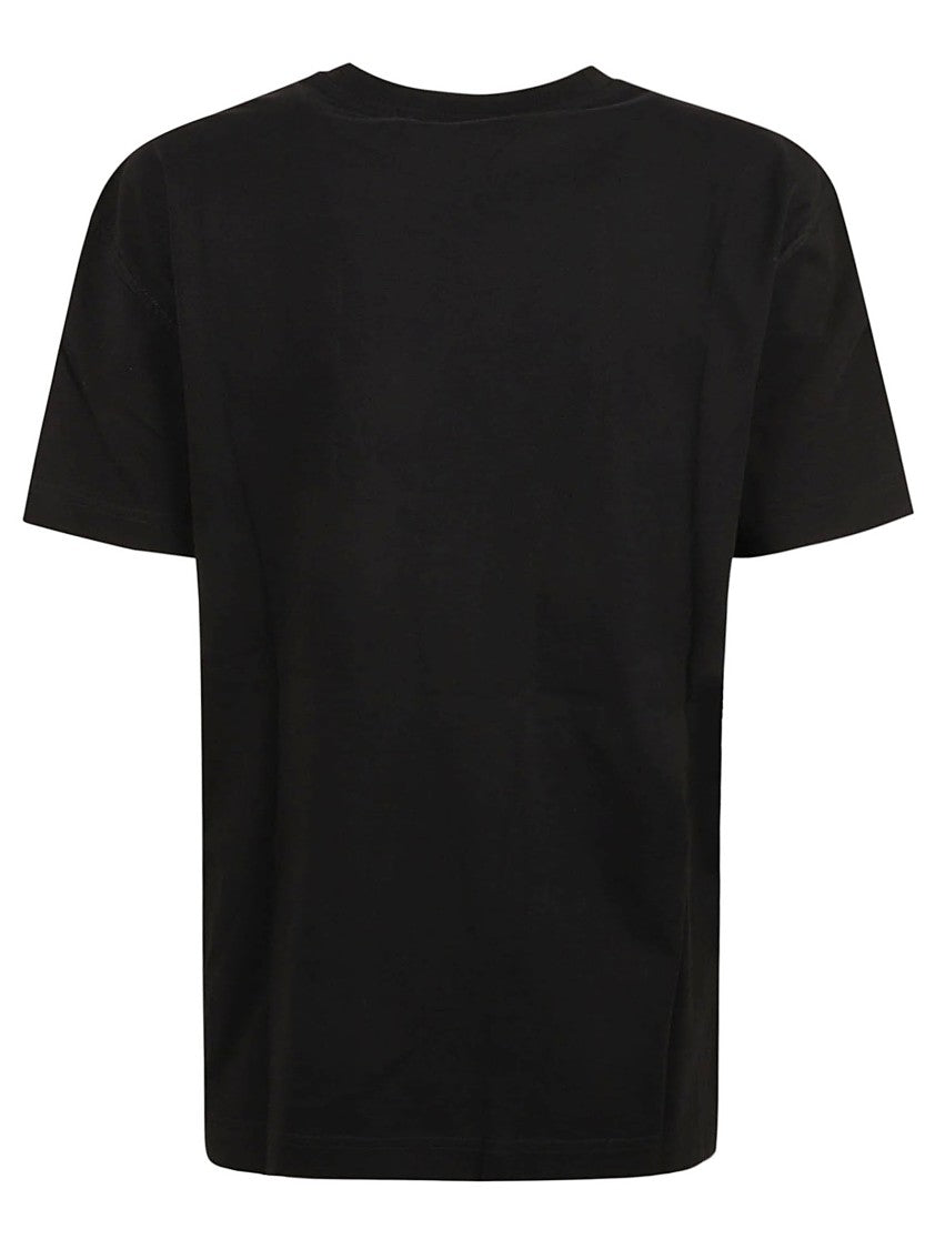 Off-White Logo-Embellished Black Cotton T-Shirt