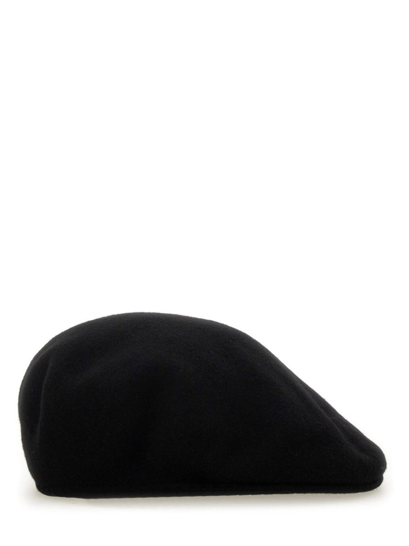 Marine Serre Wool Crescent Moon Embroidered Beret