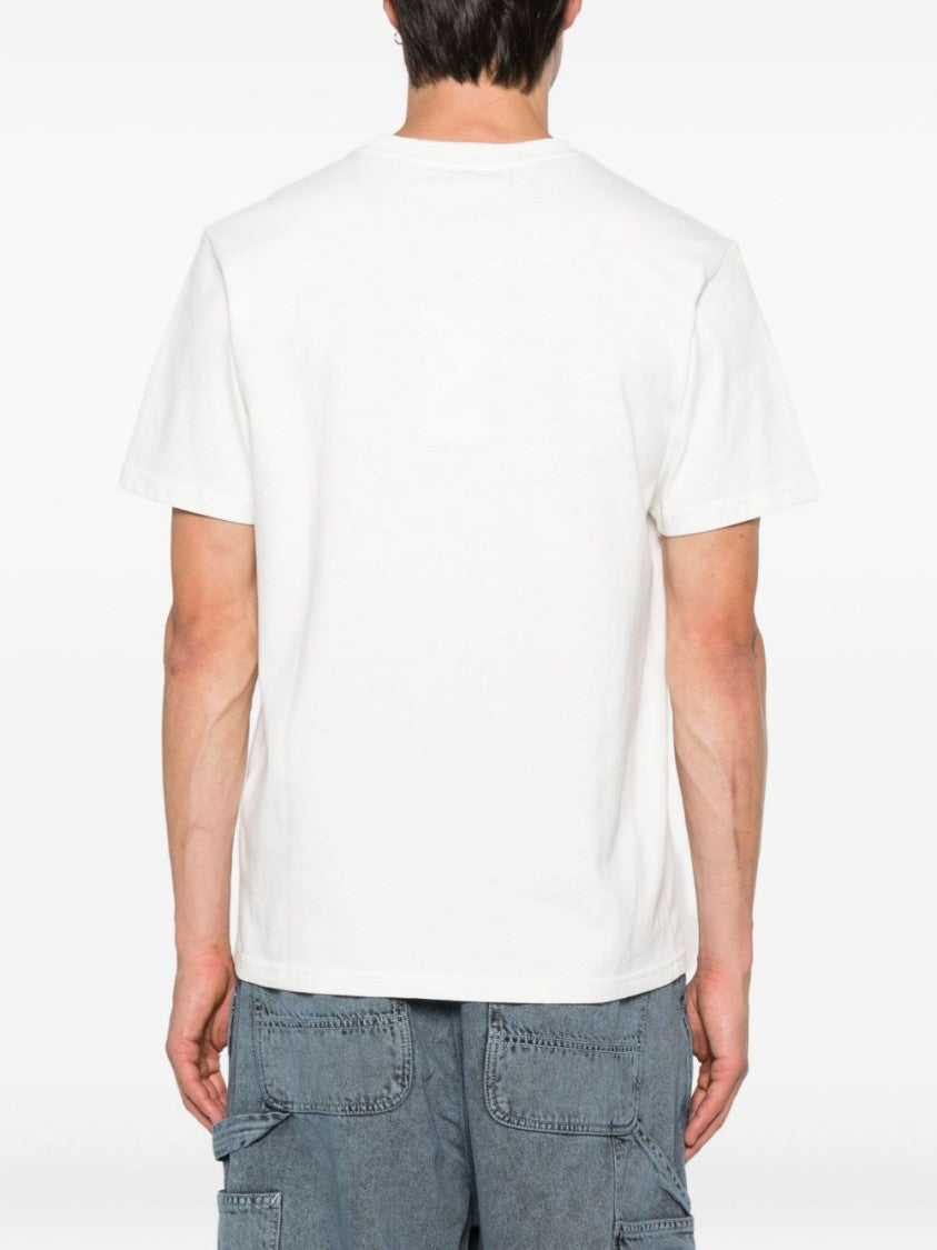 Kenzo White Graphic T-Shirt With Tiger Emblem