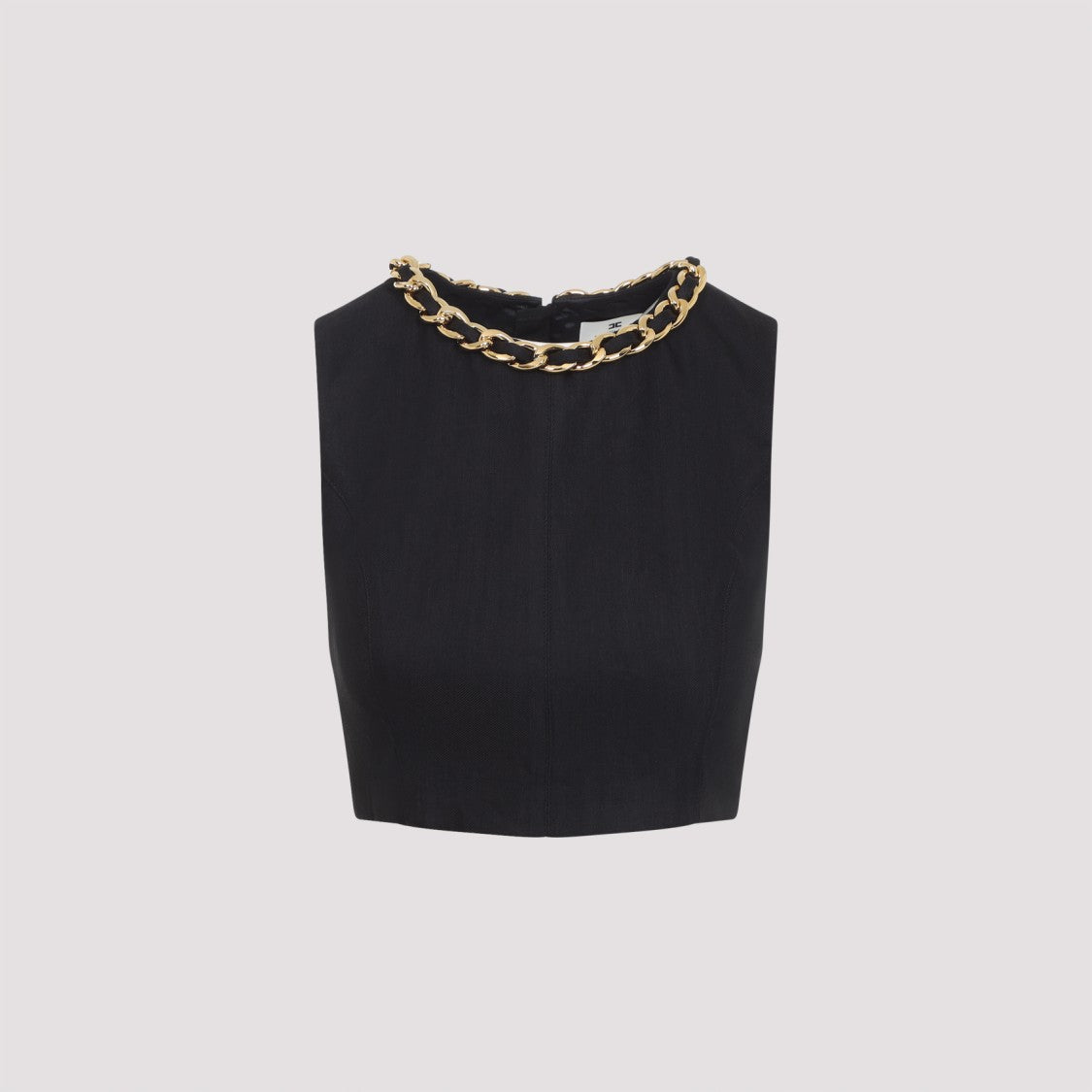 Elisabetta Franchi Sleeveless Linen-Blend Top