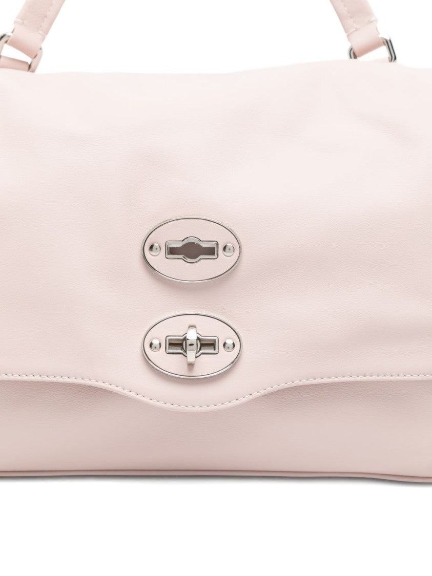 Zanellato Light Pink Silver-Tone Hardware Shoulder Bag