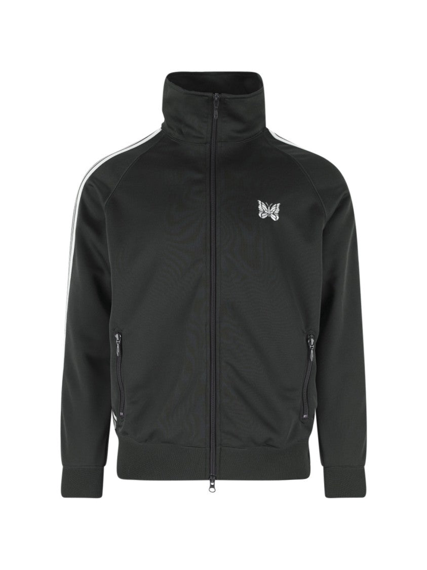 Needles Black Poly Smooth Double Zip Jacket