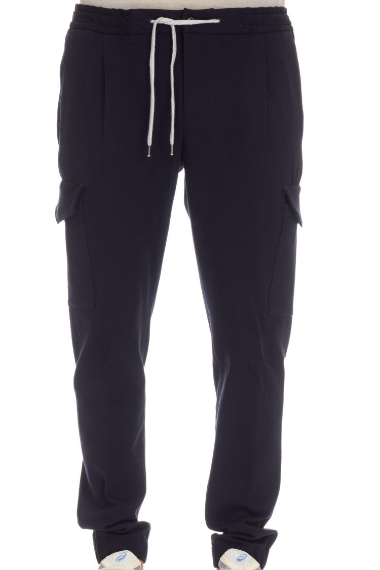 Pt Torino Soft Cotton Jersey Cargo Trousers