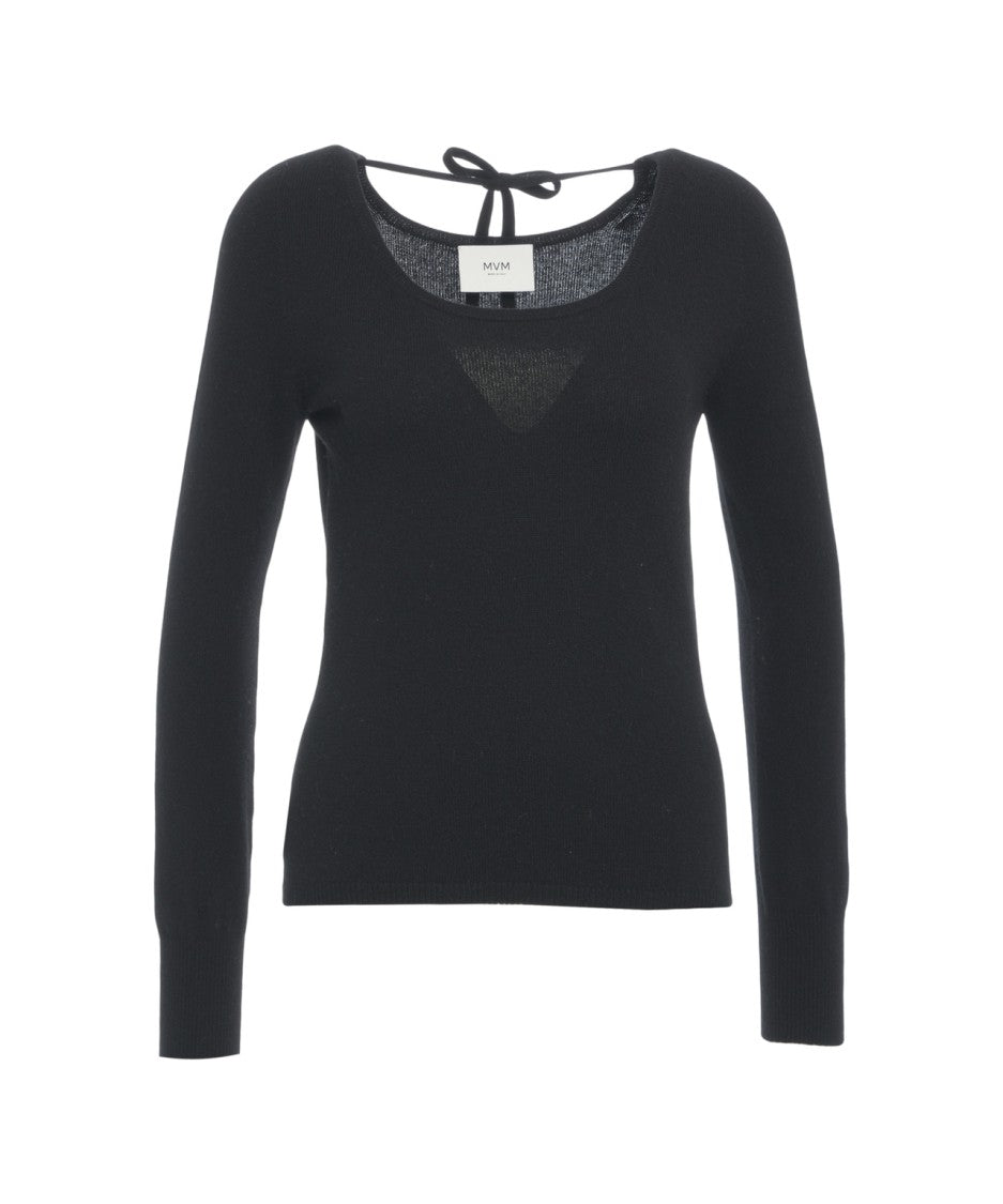 Mvm Cashmere Sweater With Lace Detail