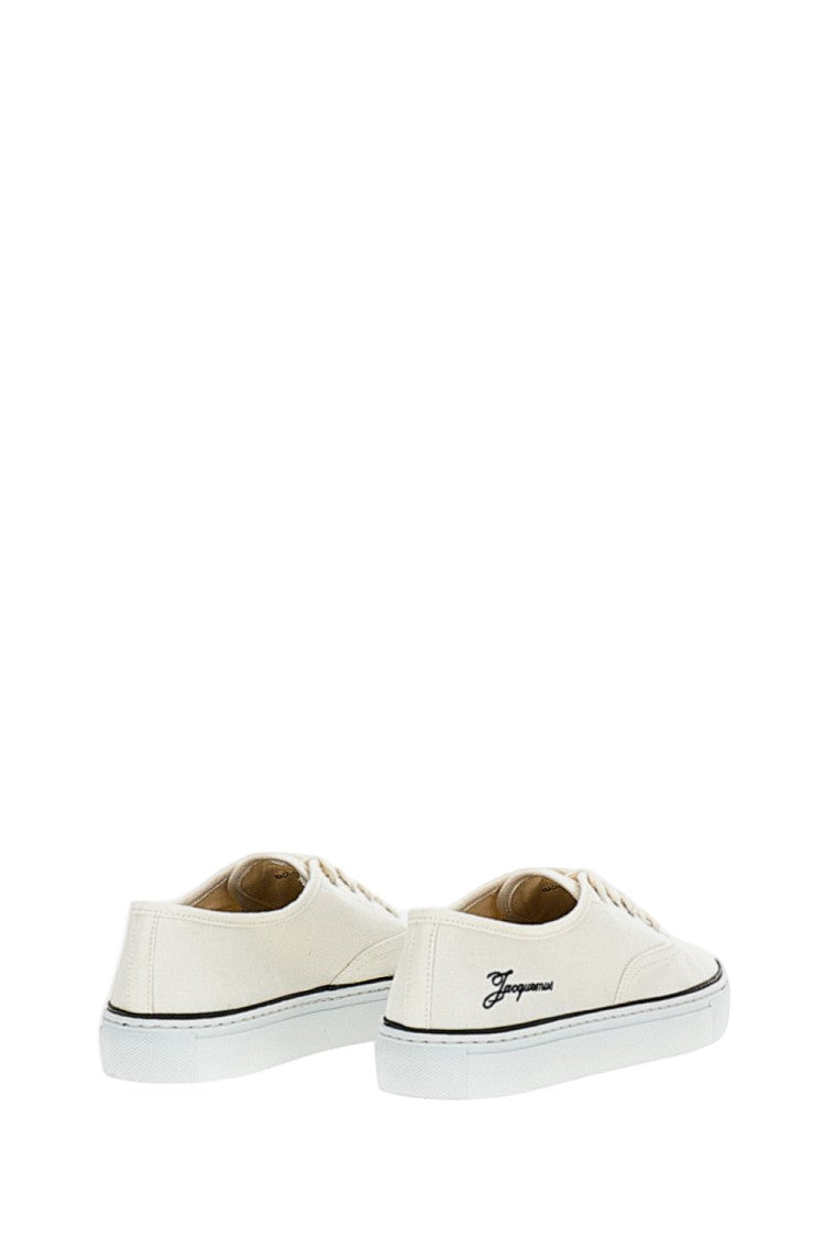 Jacquemus White Le Féfé Canvas Sneakers