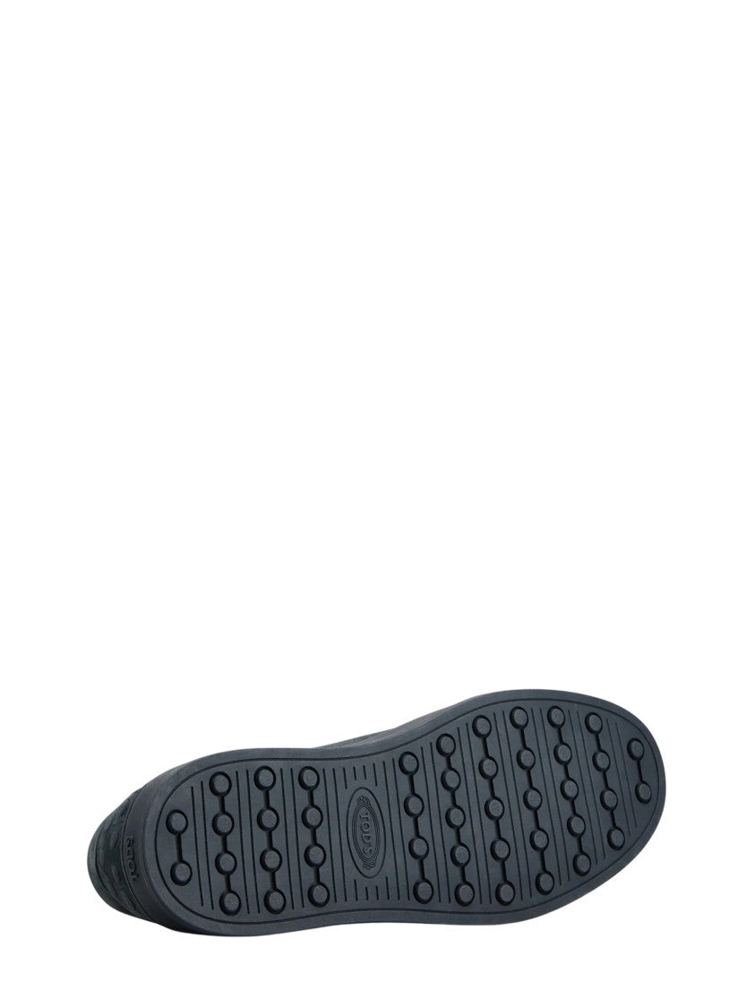 Tod's Blue Minimalist Nubuck Sneakers
