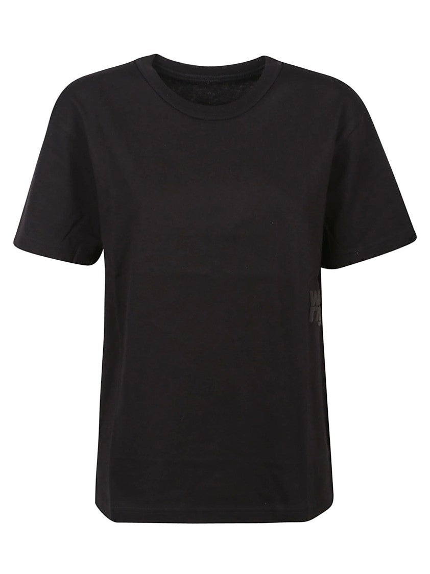 T By Alexander Wang Puff Logo Bound Cotton T-Shirt