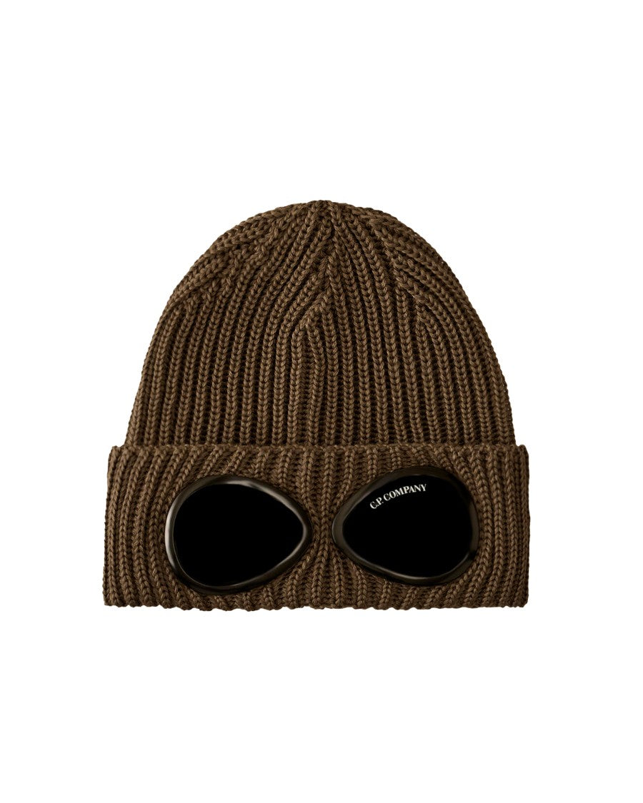 C.P. Company Walnut Extrafine Merino Wool Hat