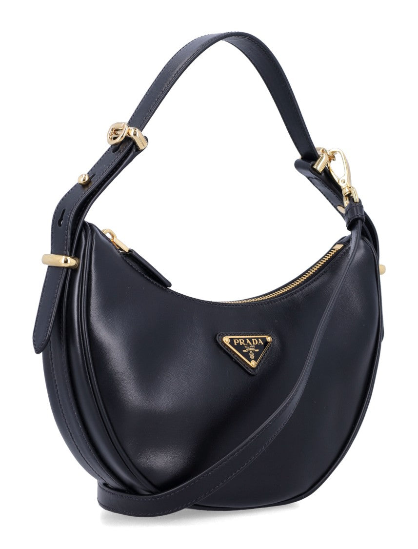 Prada Arqué Small Leather Shoulder Bag