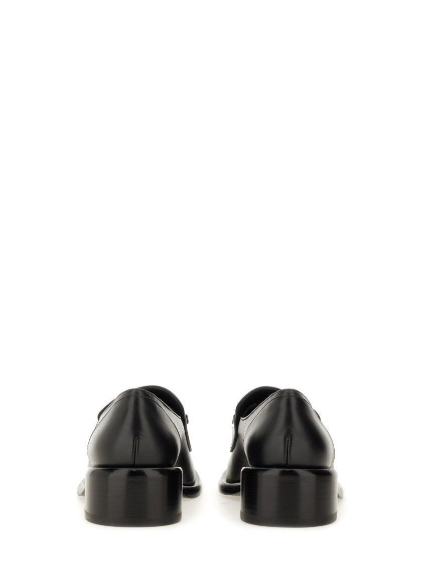 Gucci Silver Clamp Calfskin Mules