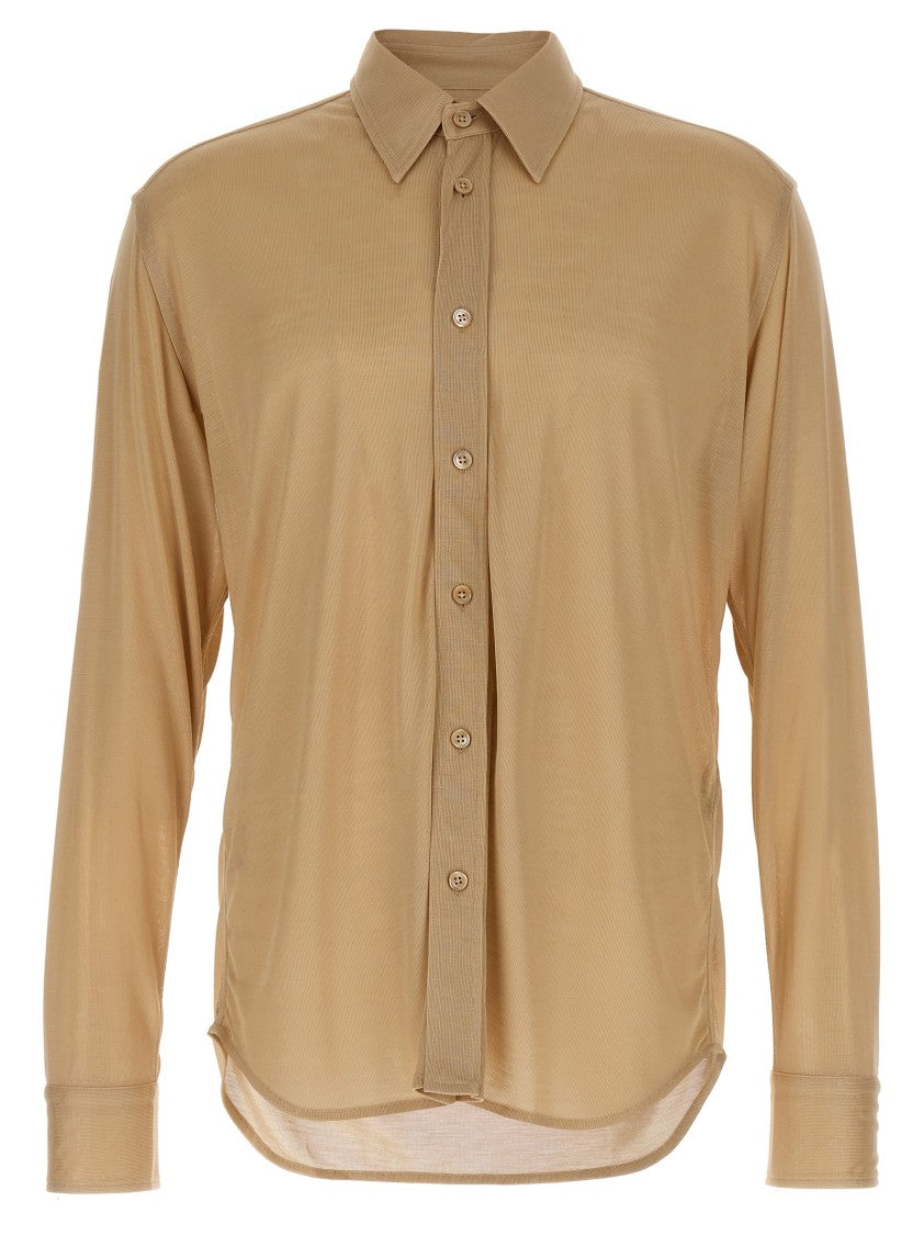 Tom Ford Silk Knit Semi-Transparent Shirt