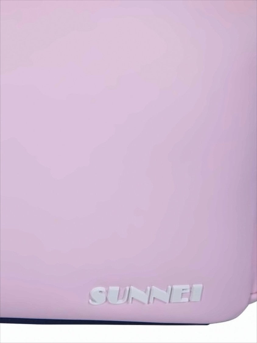 Sunnei Rectangular Pink Cowhide Leather Shoulder Bag