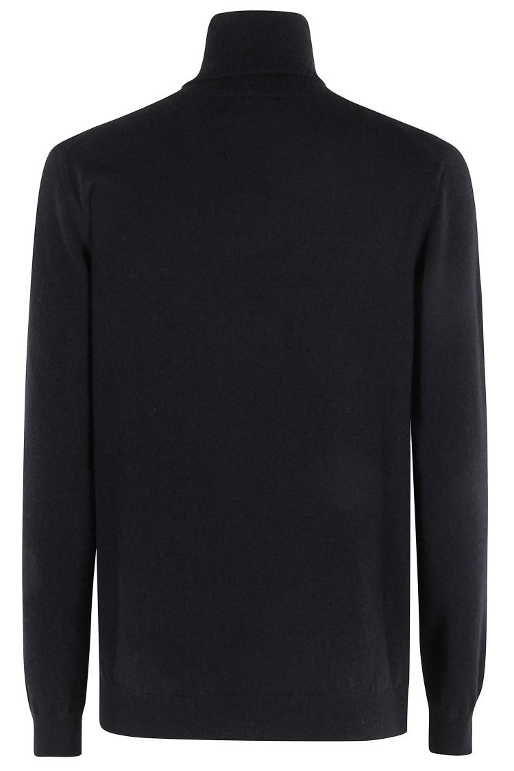 Malo Fitted High Collar Cashmere Jersey