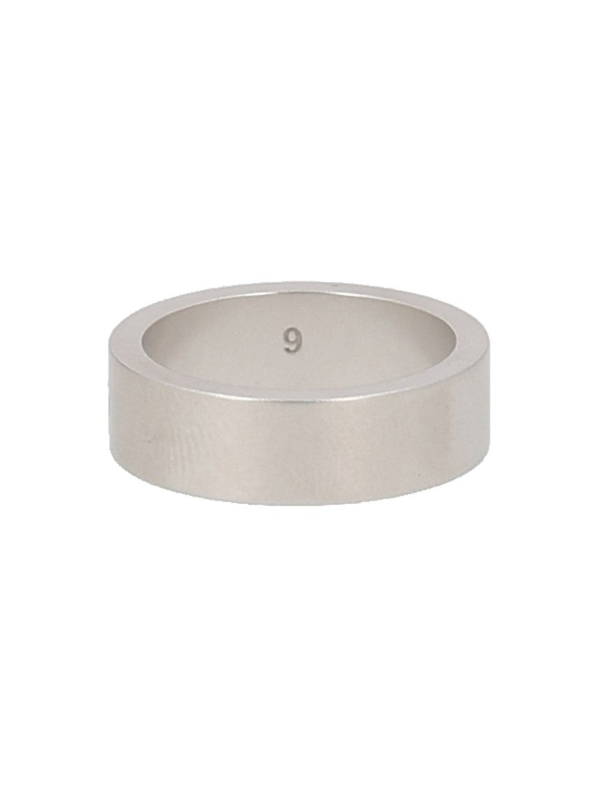 Maison Margiela Silver Numeric Minimalist Band Ring