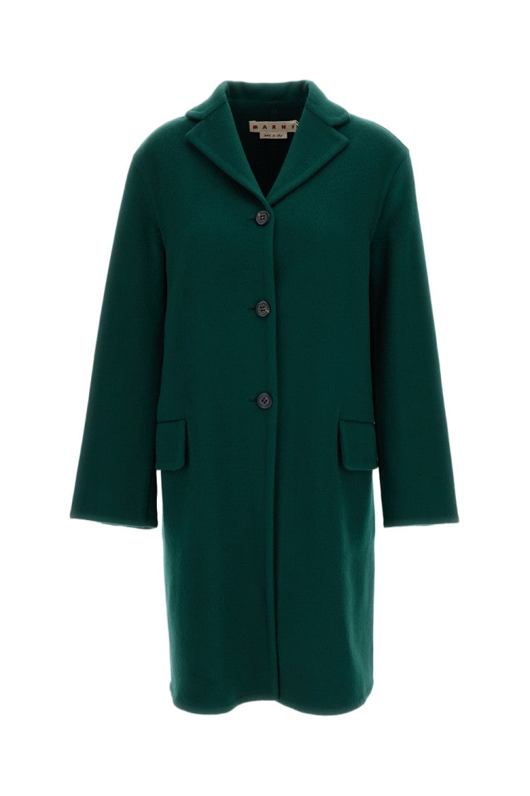 Marni Cocoon Silhouette Wool And Cashmere Coat