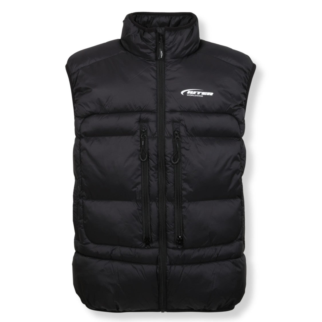 Iuter High-Collar Storm Puffer Vest With Ecodown Insulation