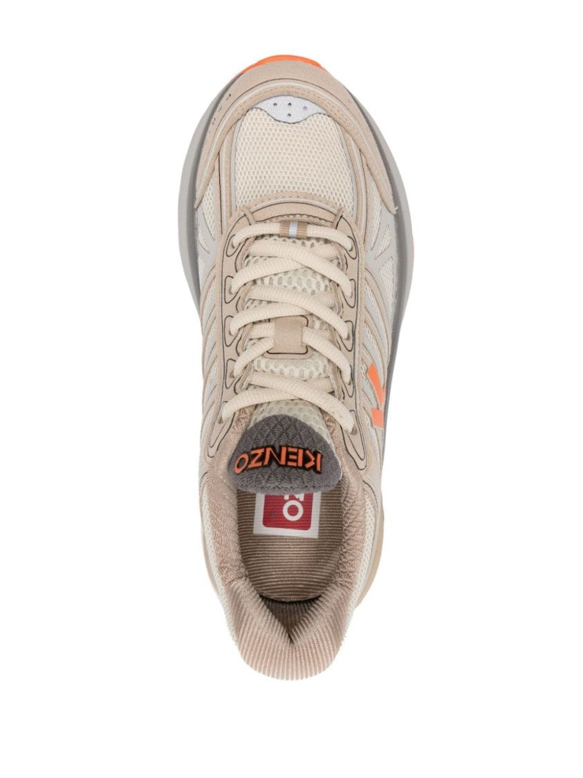 Kenzo Multi-Panel Light Beige Sneakers