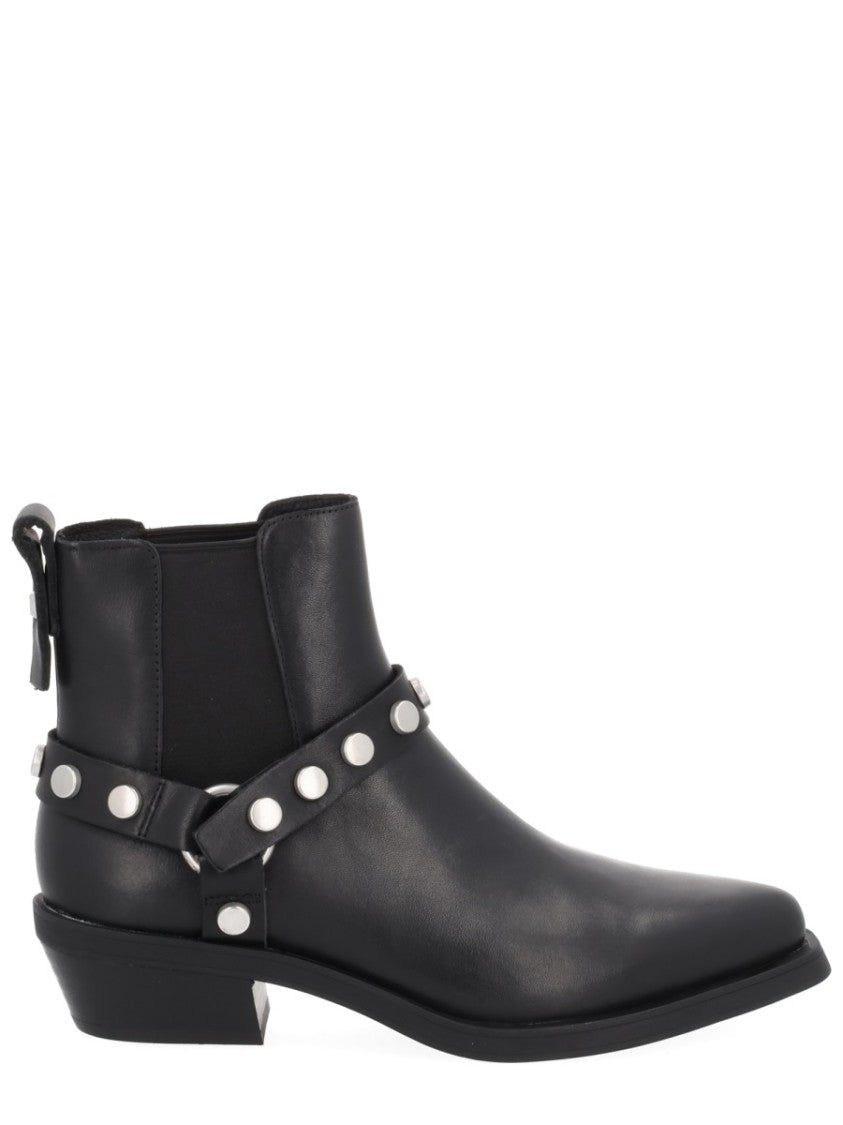 Ash Logan Pointed Toe Studded Boots