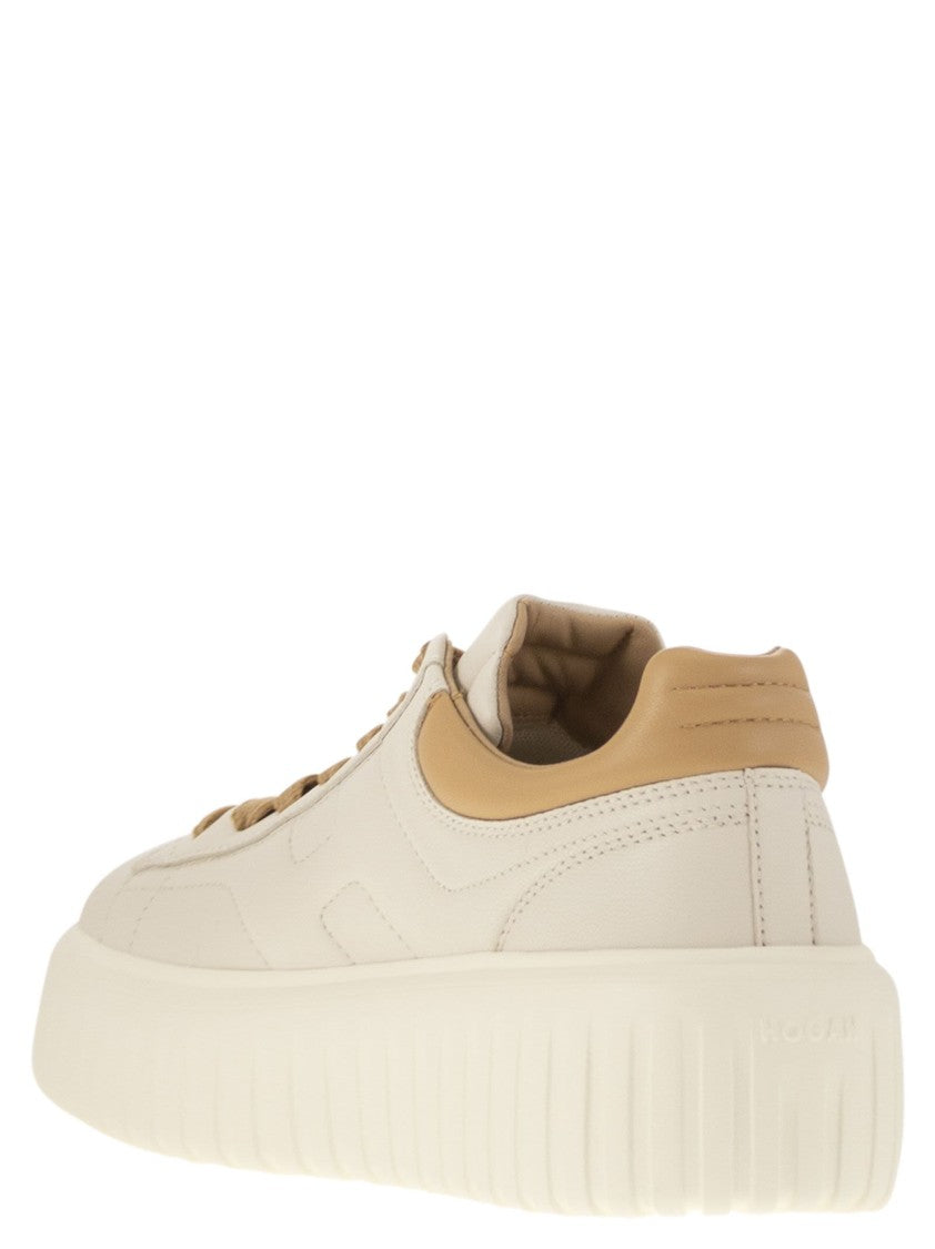 Hogan Nappa Leather H-Stripes Sneakers